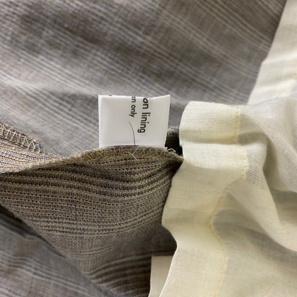 Eskandar Neiman Marcus Jacket Size 2 US 14-16 Linen Silk Wool Brown Striped Open - Picture 8 of 14